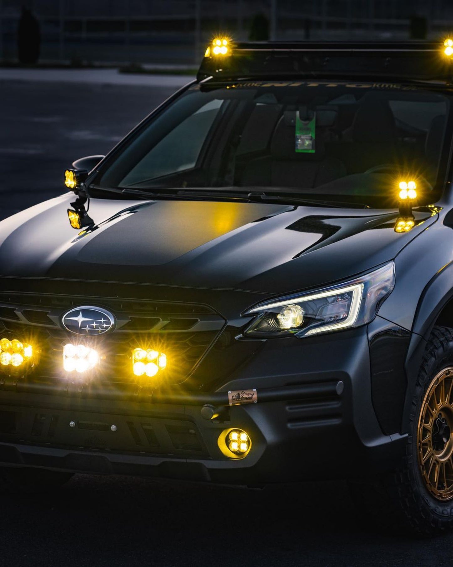 CAtuned Off-Road Subaru Outback Hood Light Mount Brackets